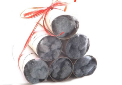 LAUNDRY LINT AND PAPER TOWEL ROLL FIRE STARTERS
