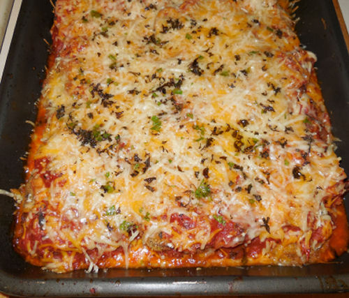 Egglant parmesan with home made marinara