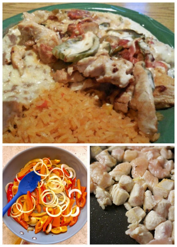 Making pollo a la crema at home