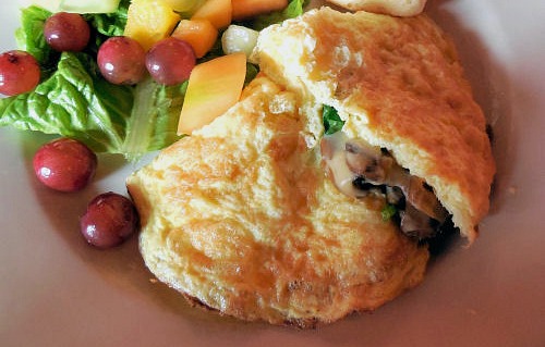 mushroom omelette