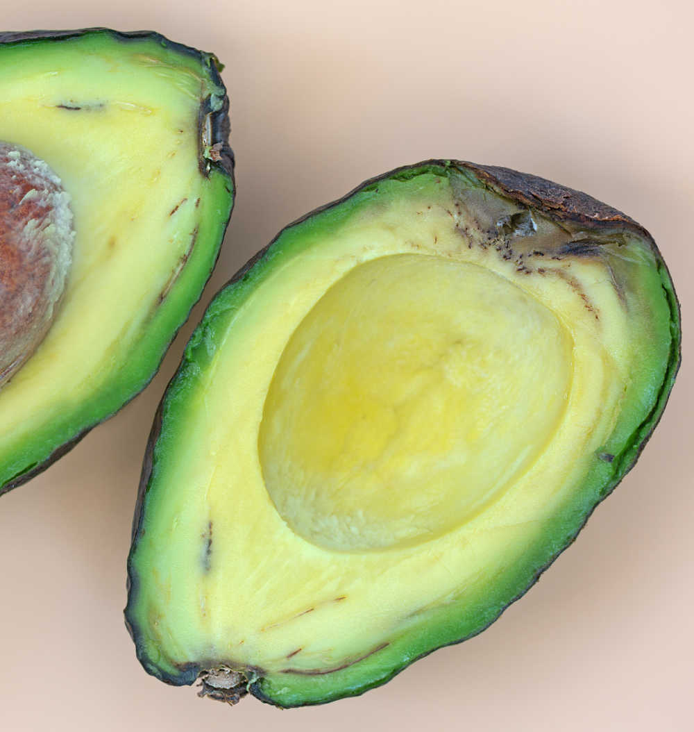 Overripe Florida avocado.