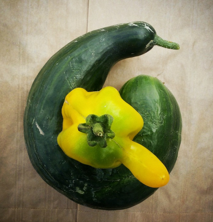 https://www.flickr.com/photos/limagiraphe/15827517191 Pepper and Zucchini growing together