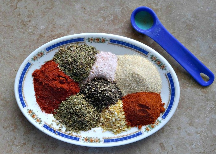 Spices and herbs for a home made spice rub