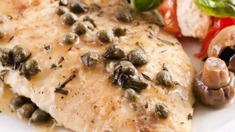 Tilapia Piccata with Wine and Capers