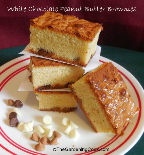 White Chocolate Peanut Butter Brownies
