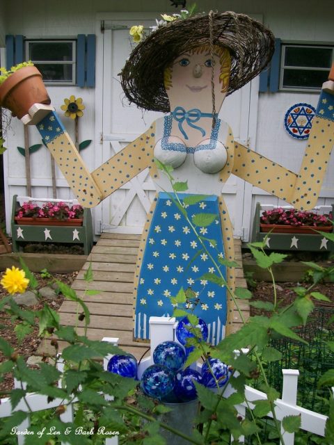 Whimsical Garden Greeter.