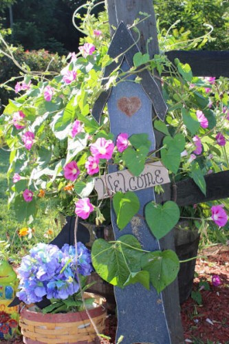 Welcome to my garden Sign
