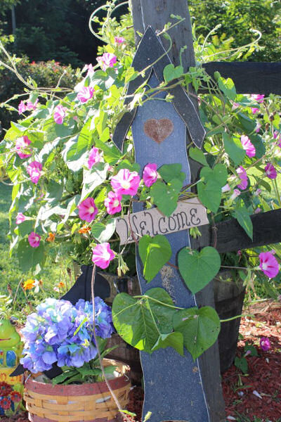 Welcome to my garden Sign