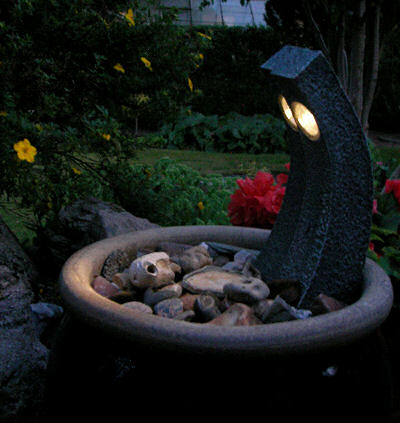 Solar Lights from a garden in Denmark.