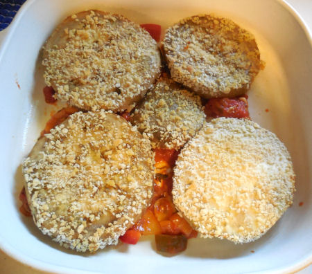 Vegan Baked Egglant casserole