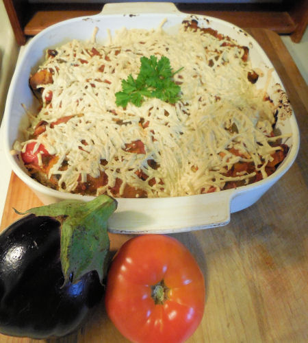 Vegan Baked Eggplant casserole