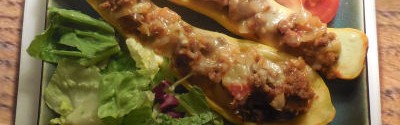 Stuffed Summer Squash Boats