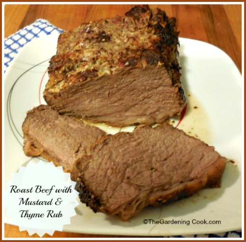 Roast Beef with Mustard and Thyme Rub