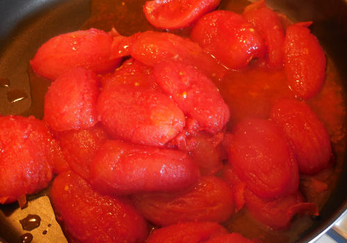 Roasted tomatoes ready for a sauce
