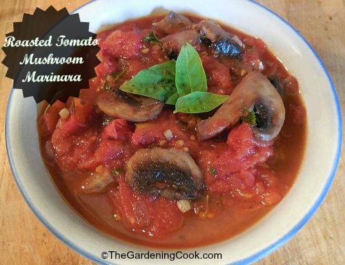 Roasted Tomato mushroom marinara sauce