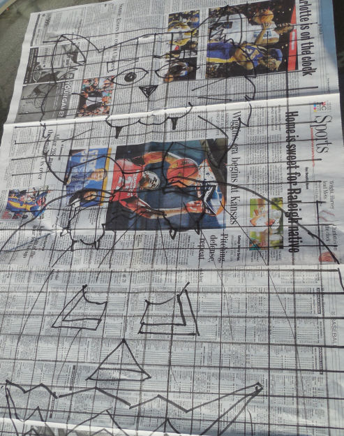 newspaper grid