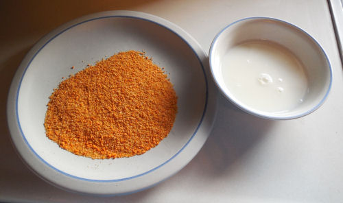 rub and skim milk