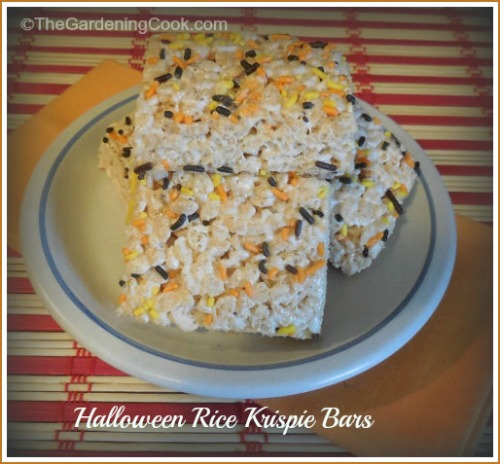 Halloween Rice Krispie Bars