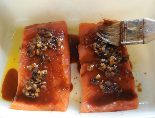 glaze over fillets