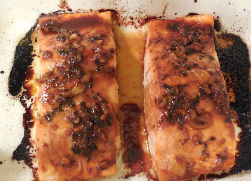 Fiuished Salmon fillets