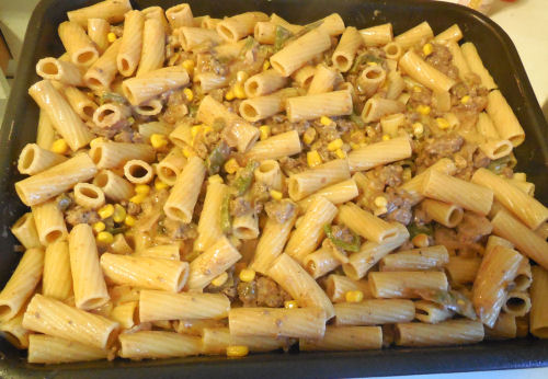 pasta and seasonings