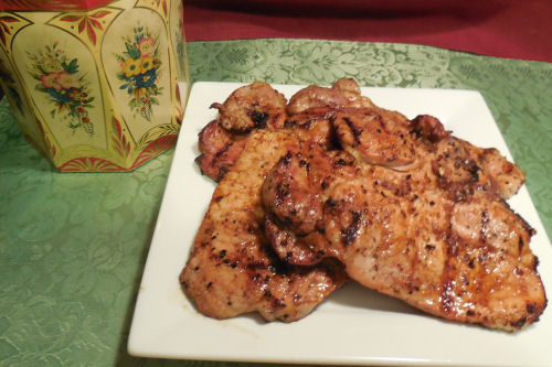 Hickory Smoked Grilled Pork Chops