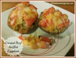 Stuffed Eggplant with Ground Beef
