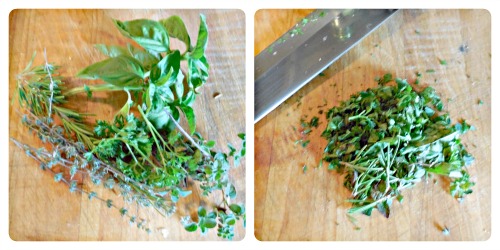 chopped herbs