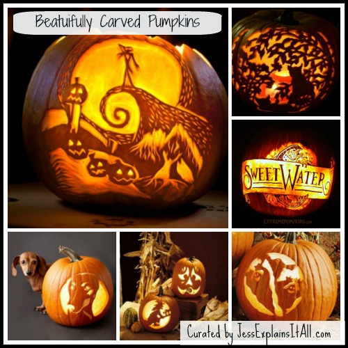 Carved Pumpkin Collage