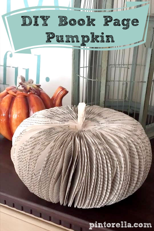 Book Page Pumpkin