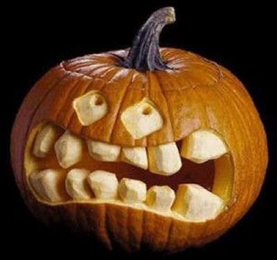 Crazy face pumpkin