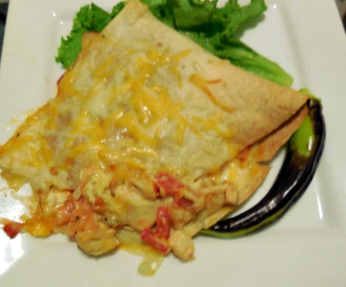 Homemade Chicken Quesadilla