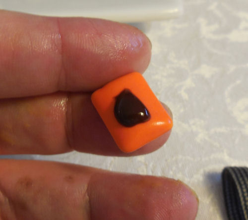 chocolate on the chicklet gum