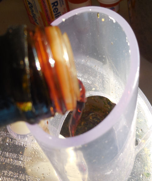 Balsamic vinegar and spices