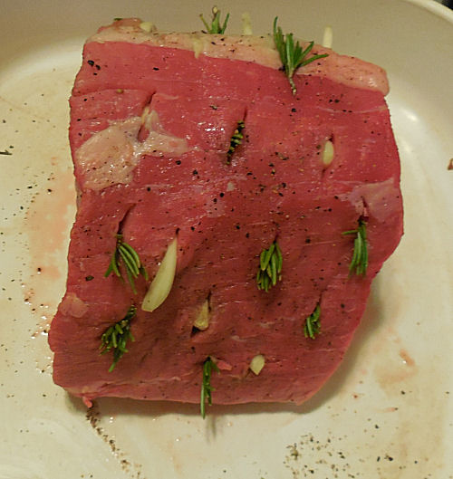 Studded beef