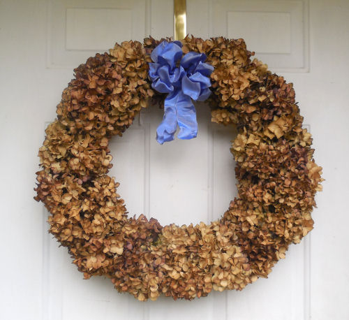 Dried Hydrangea wreath