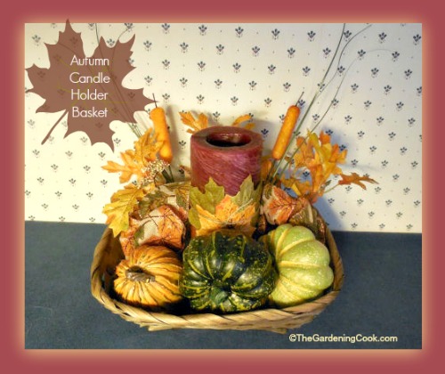 DIY Autumn Candle Holder Basket