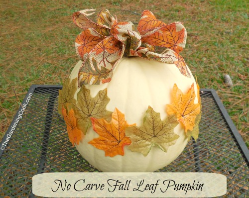No carve Autumn Leaf Pumpkin