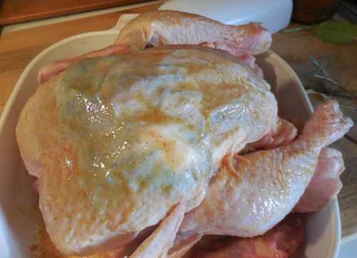 Season with seasoned salt and olive oil.