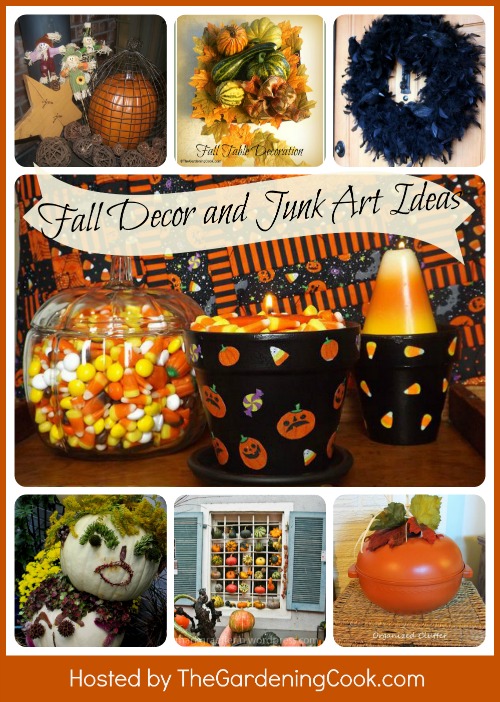 Halloween Junk art and home decor projects from the Garden Charmers