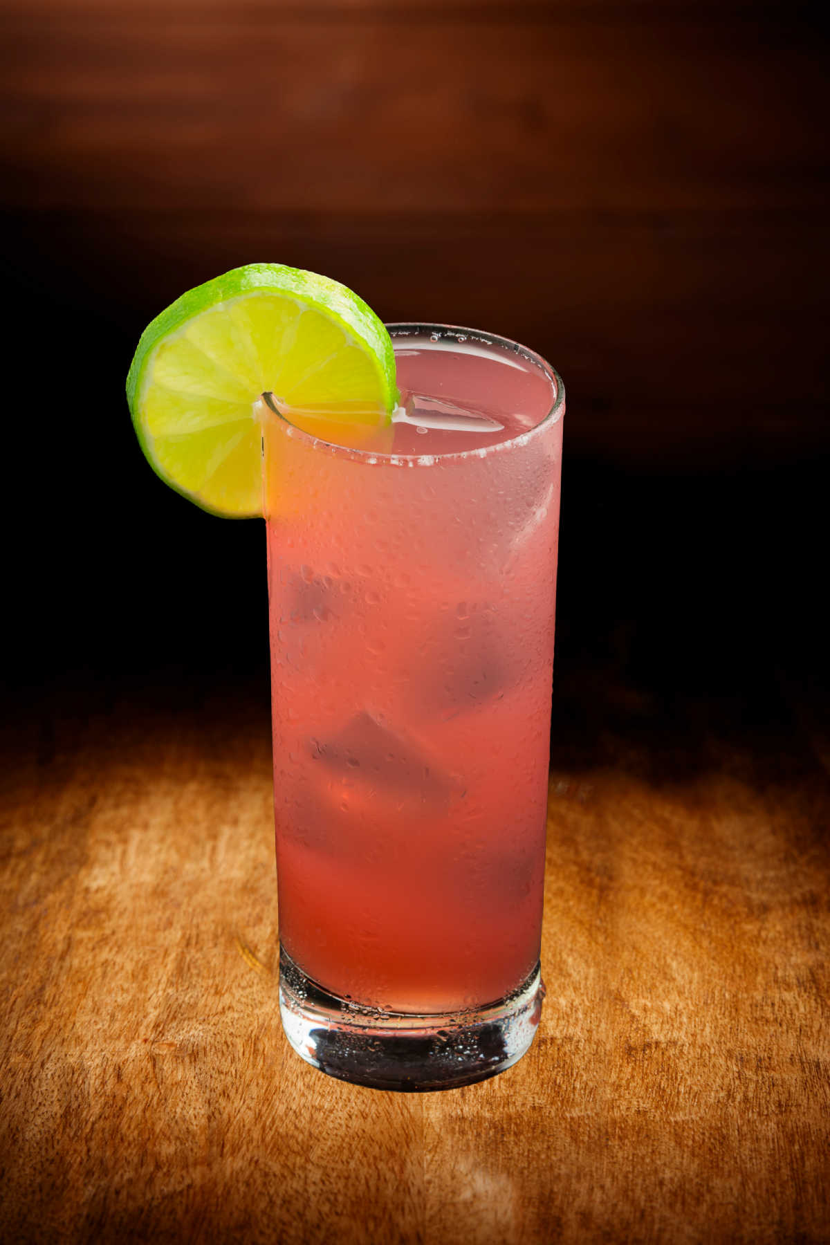 Floridora cocktail Floridora cocktail on a wood table.