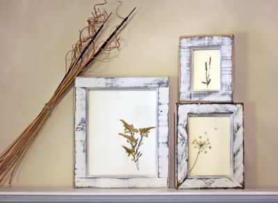 DIY pressed flower frames