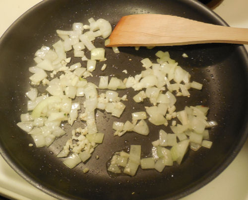 Saute the onion