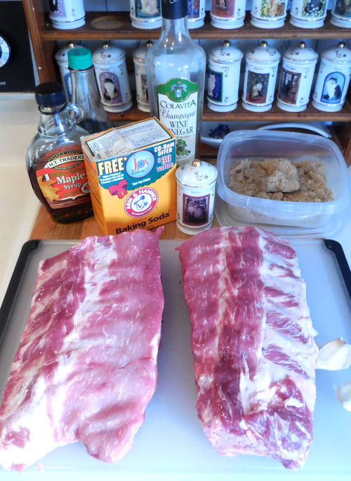 ingredients for spare ribs