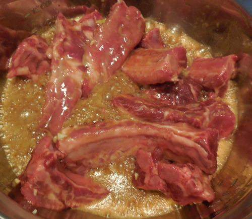 Coat the spare ribs