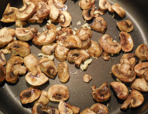 mushrooms and garlic