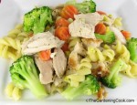 Garlic Chicken with Pasta and Vegetables