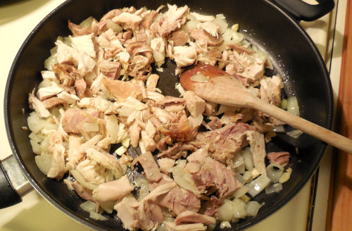 add the turkey