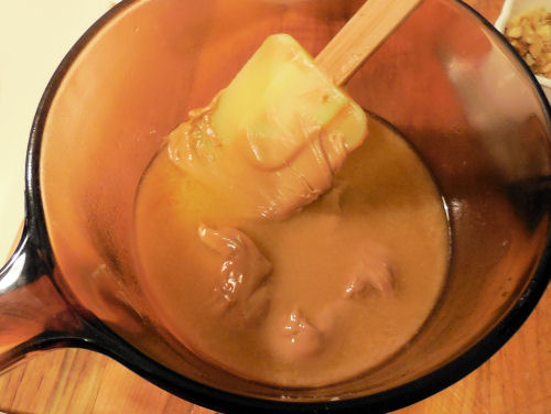 add in the peanut butter