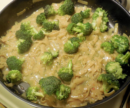 add broccoli to pan